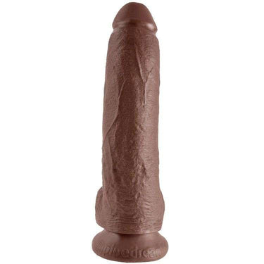 Dildo realistico nero 23 cm con base a ventosa e dettagli autentici